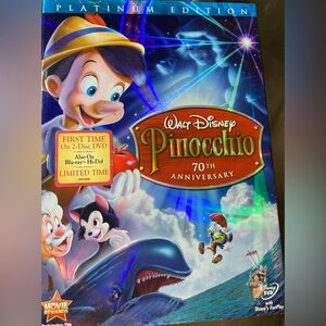 Pinocchio [DVD] 2-Disc 70th Anniversary Platinum Edition, 2009, Disney